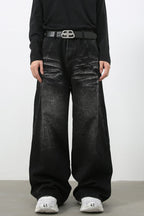 Men's Wide Leg Jeans with Pockets