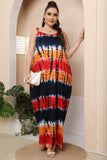 Plus Size Tie-Shoulder Maxi Dress - felvior