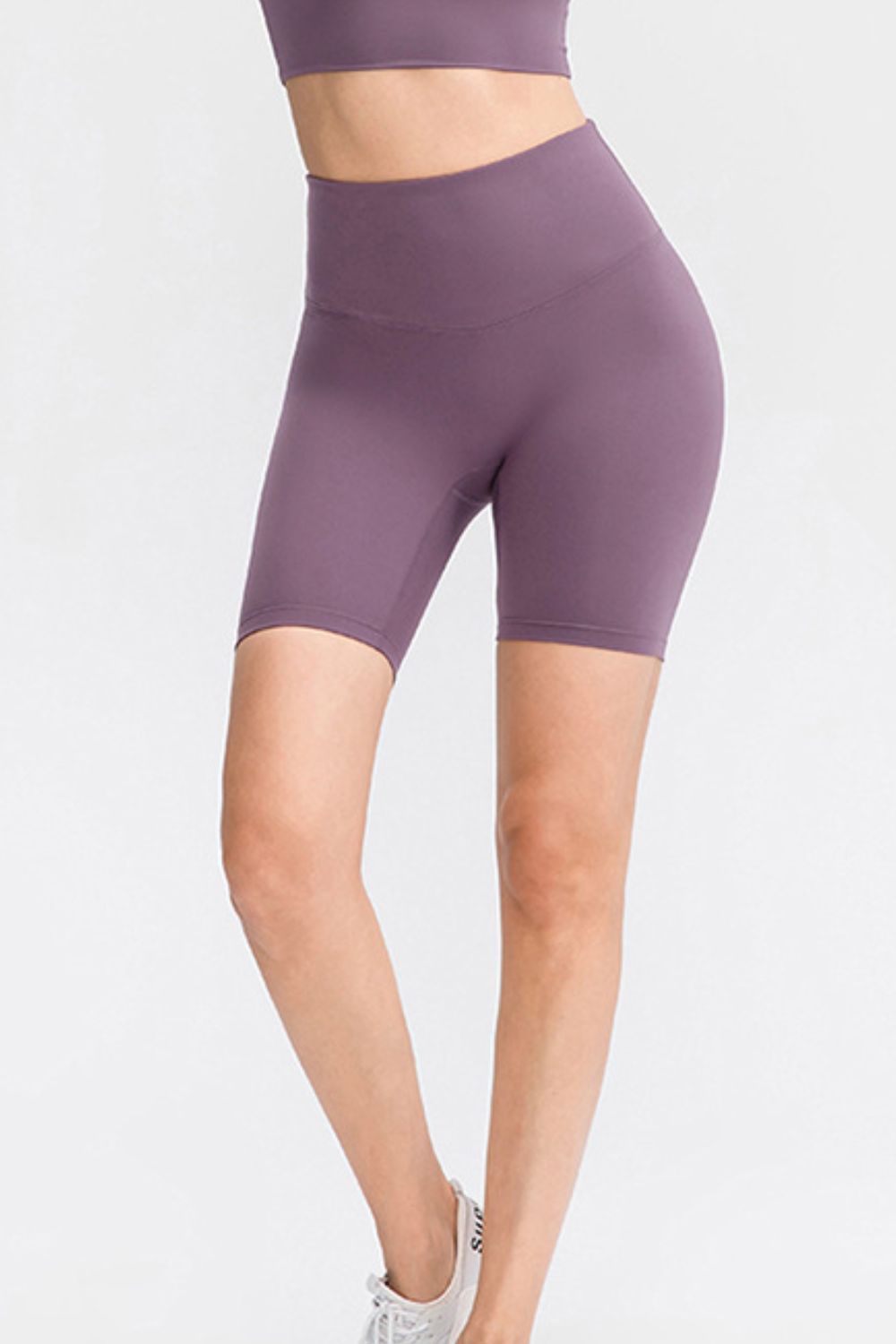Slim Fit Wide Waistband Sports Shorts - felvior
