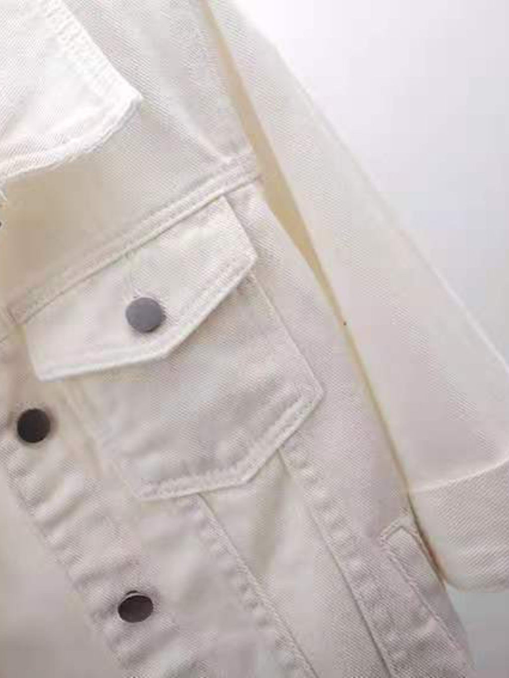 Full Size Cropped Denim Jacket Plus Size