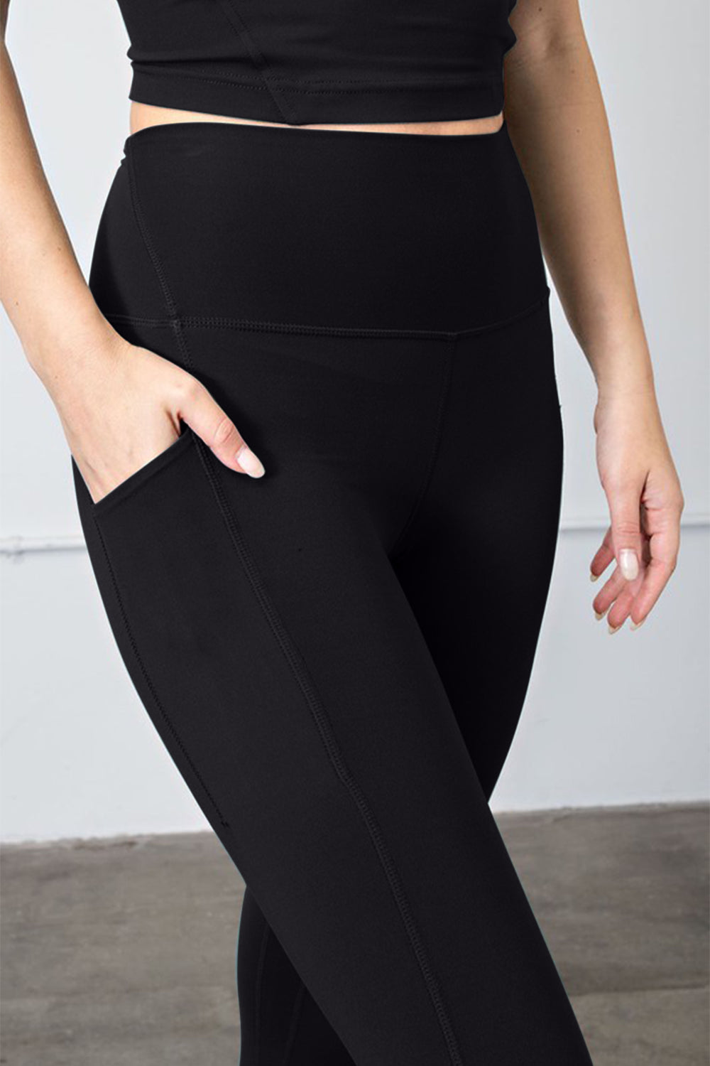 Faith Apparel High Waist Wide Waistband Leggings - felvior