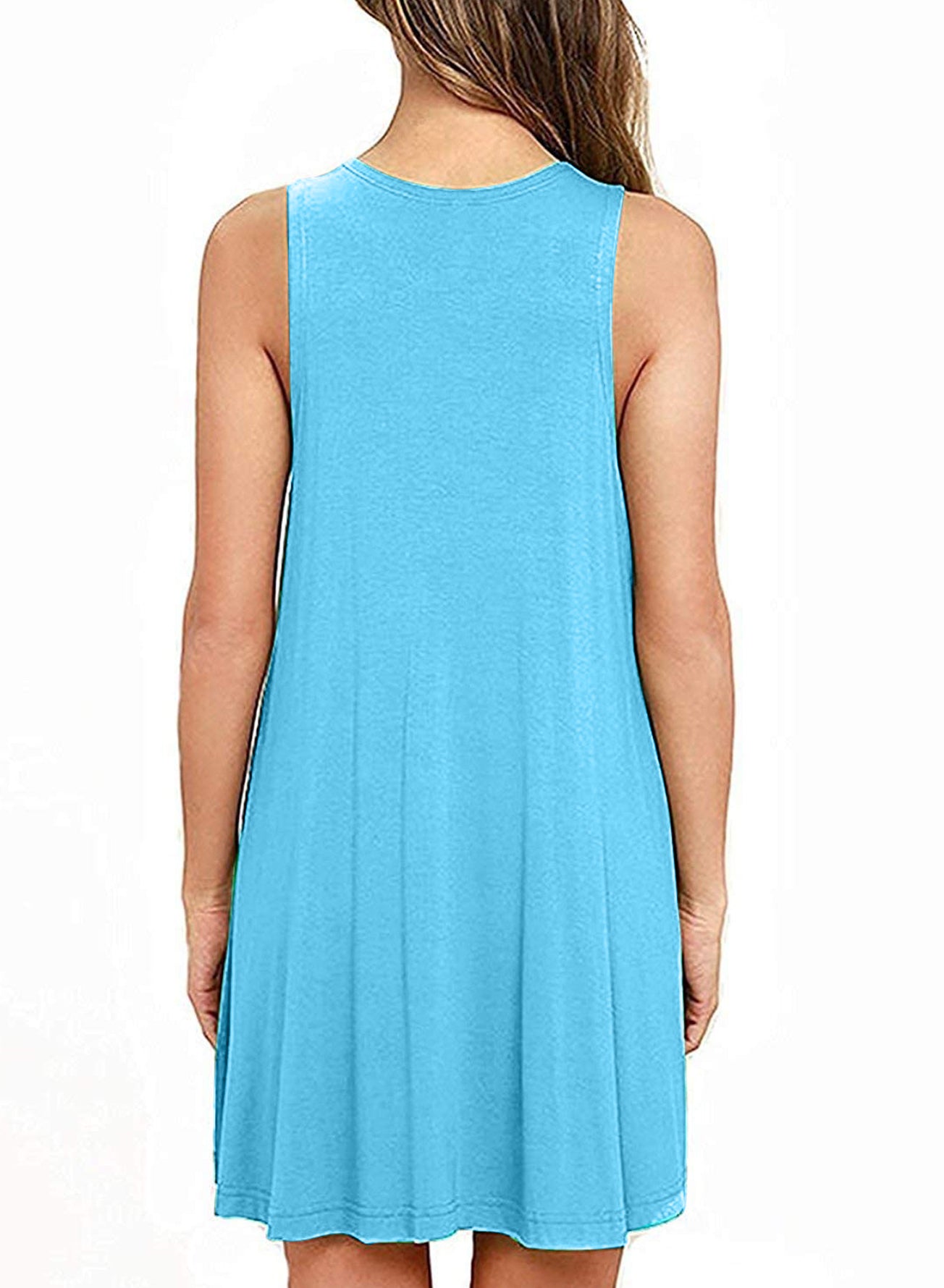Full Size Round Neck Sleeveless Dress with Pockets - felvior