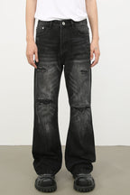 Men's Distressed Jeans with Pockets