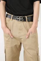 Men's Baggy Jeans with Cargo Pockets