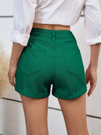 High Waist Denim Shorts