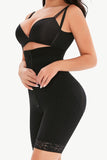 Full Size Lace Detail Zip-Up Under-Bust Shaping Bodysuit - felvior