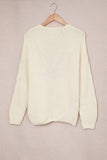 Cable-Knit Open Front Cardigan - felvior