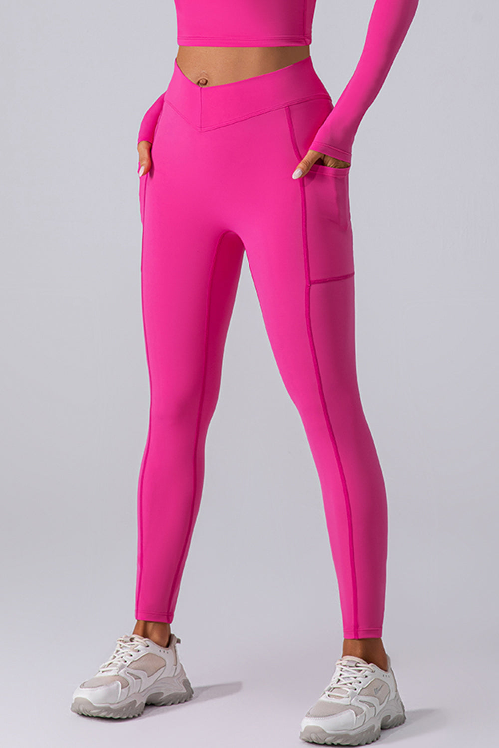 High Waist Active Leggings with Pockets - felvior