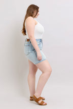 Judy Blue Plus Size Denim Shorts - 2 Button with Pockets