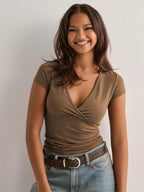 Surplice Short Sleeve T-Shirt