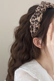 Leopard Polyester Wide Headband - felvior