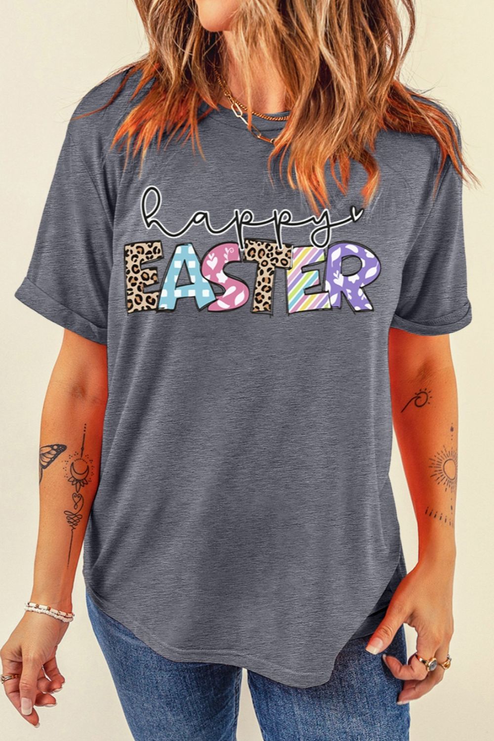 HAPPY EASTER Graphic Short Sleeve T-Shirt Hauptbild