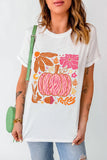 Graphic Round Neck Short Sleeve T-Shirt - felvior