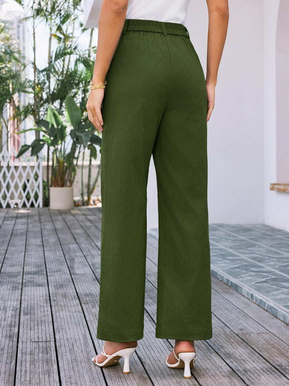 High Waist Wide Leg Pants