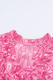 Paisley Print Flounce Sleeve Maxi Dress - felvior