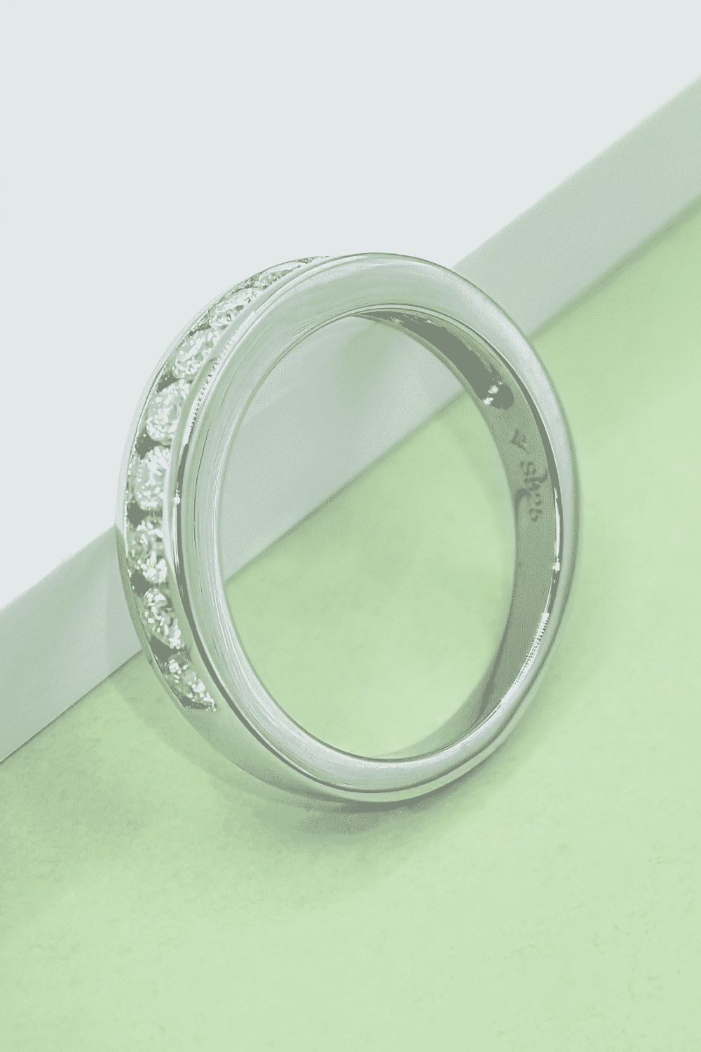 Bague en argent sterling 925 avec moissanite Image secondaire du produit