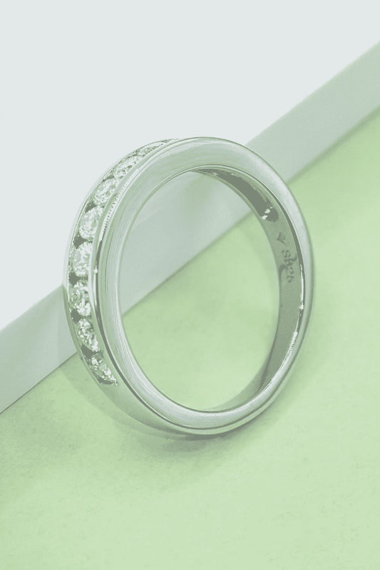 Moissanite 925 Sterling Silver Ring - felvior