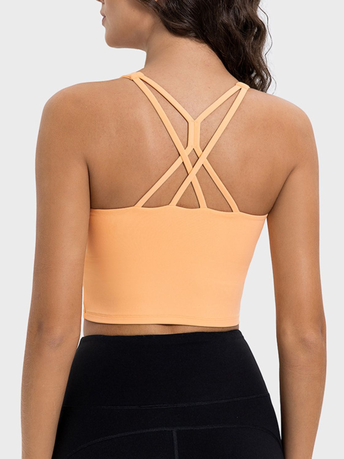 Millennia Crisscross Round Neck Active Tank - felvior