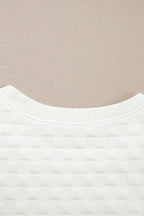 Checkered Texture Top and Shorts Set