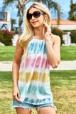 BiBi Tie-Dye Halter Neck Top - felvior