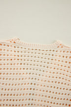 Openwork Open Front Cardigan