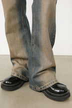 Men's Bootcut Jeans with Pockets