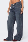 Wide Leg Jeans with Pockets - felvior