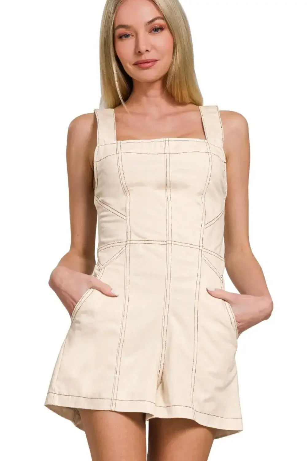 Zenana Tie Back Romper
