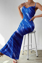 Printed Sleeveless Maxi Cami Dress