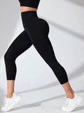 High Waist Cropped Active Leggings - felvior
