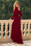 Square Neck Long Sleeve Dress - felvior