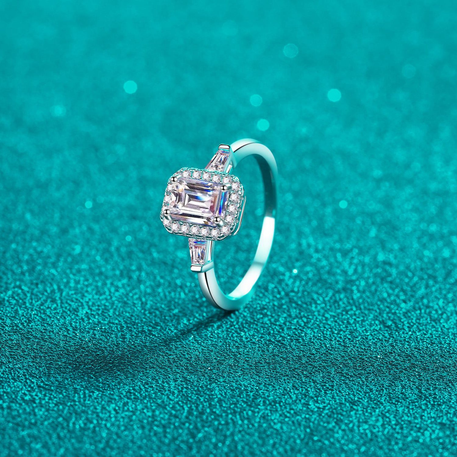 1 Carat Moissanite 925 Sterling Silver Ring - felvior