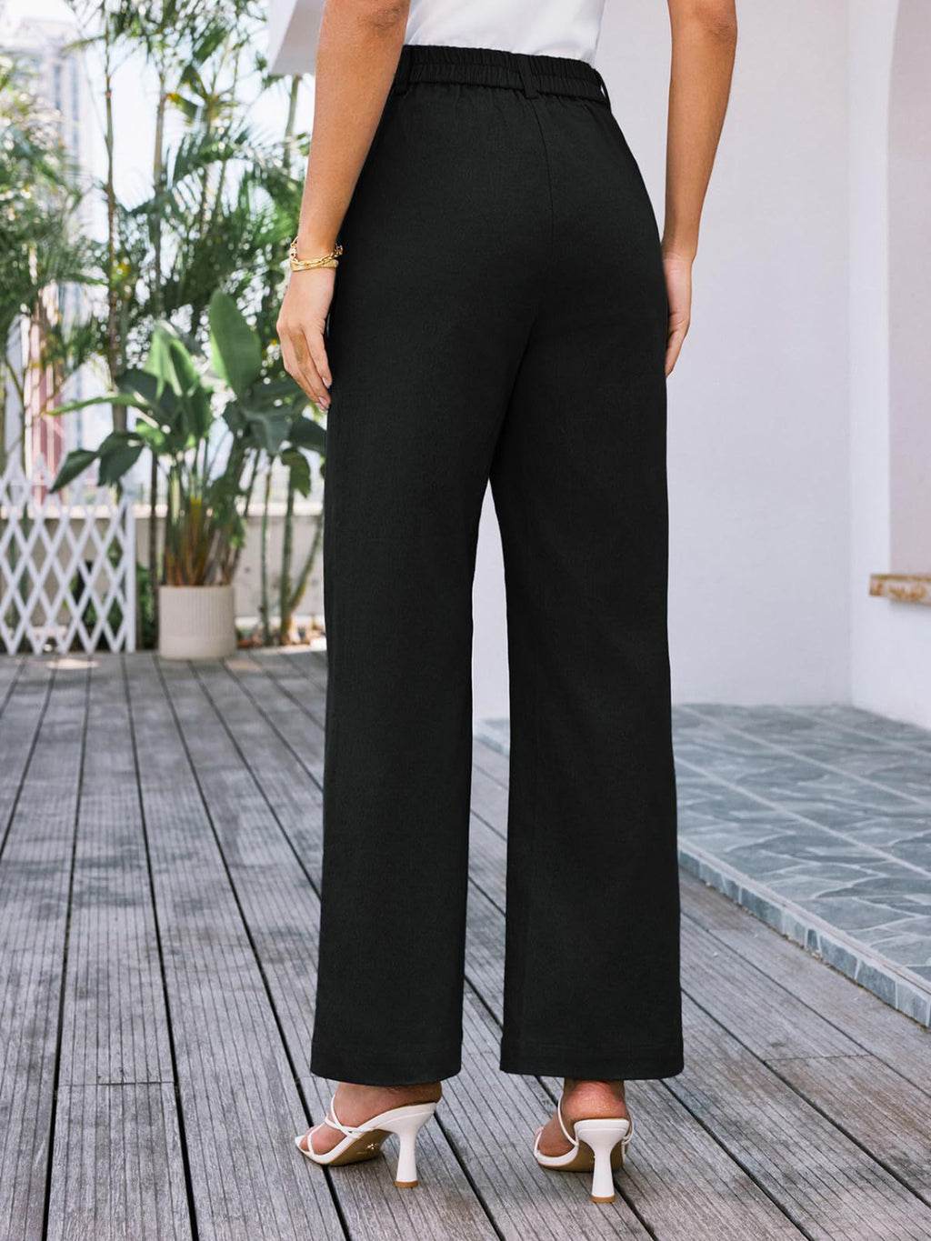High Waist Wide Leg Pants