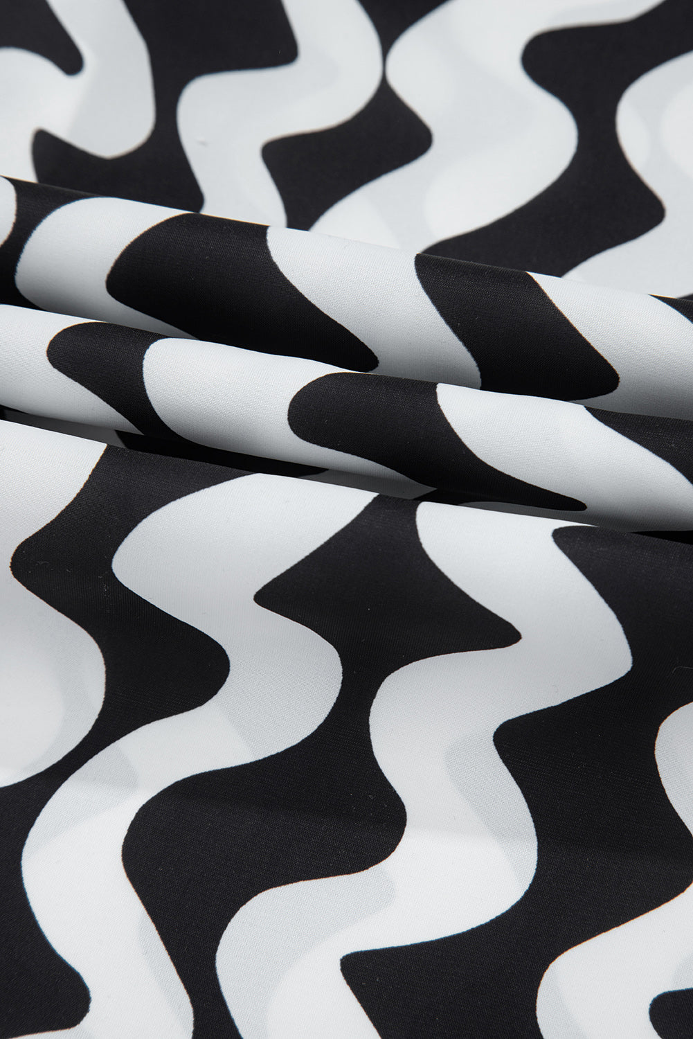 Button Down Contrast Striped Cover-Up