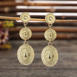 Vintage Alloy Dangle Earrings - felvior