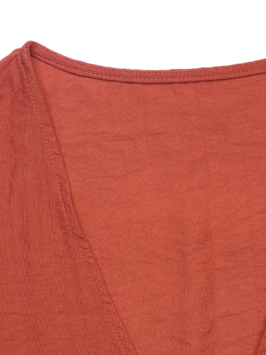 Tie Front Short Sleeve Top and Shorts Set - felvior