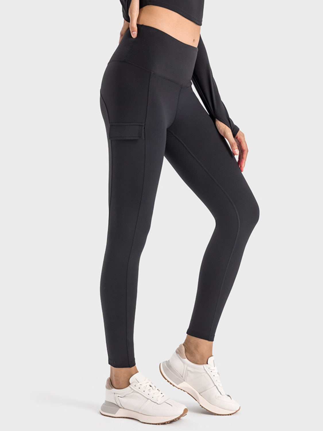 Millennia Wide Waistband Sports Leggings - felvior