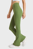 Millennia Elastic Waist Flare Yoga Pants - felvior