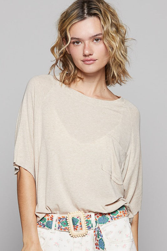 POL Round Neck Half Sleeve T-Shirt - felvior