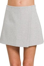 Zenana Wrap Front Skort