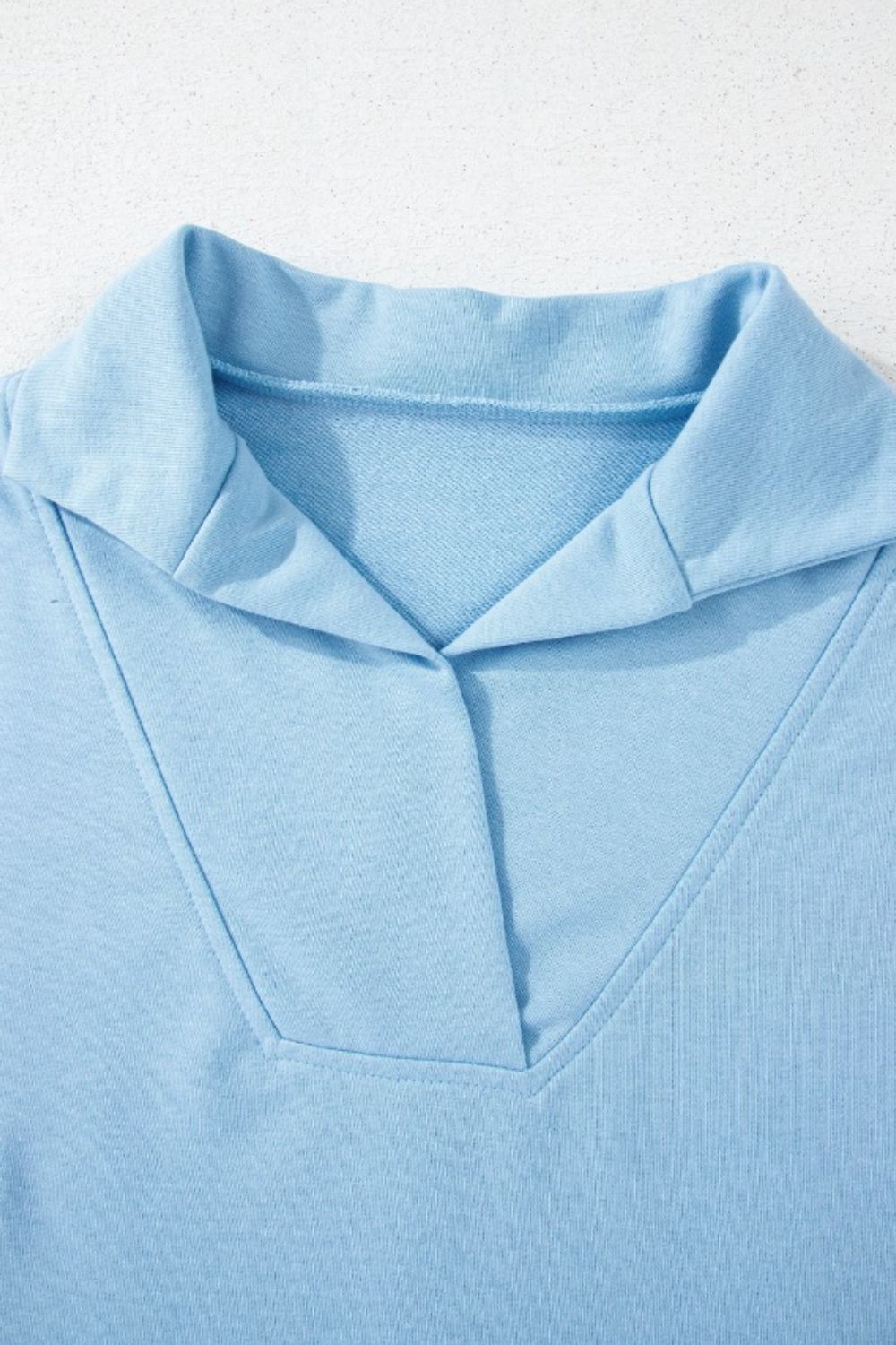 Rainbow Collared Short Sleeve Top and Shorts Set