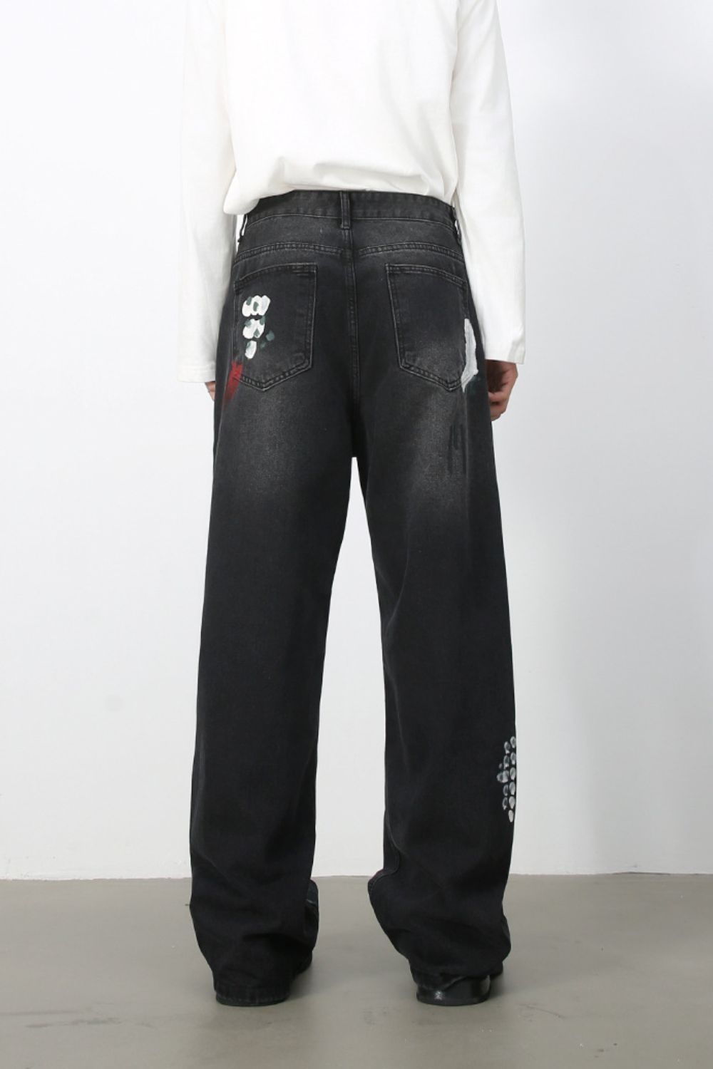Men's Paint Loose Jeans Zweitbild