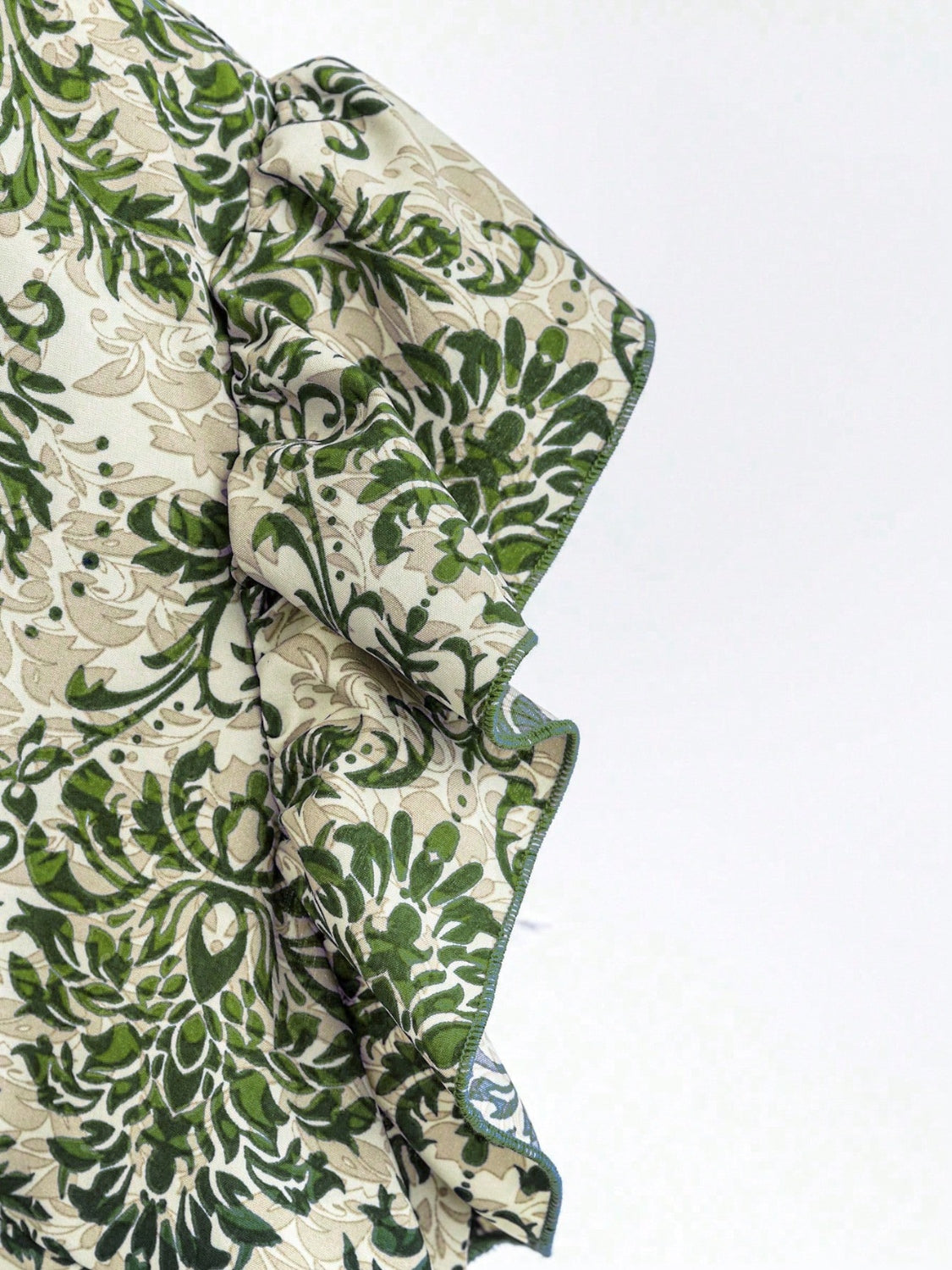 Printed Ruffled Cap Sleeve Top and Pants Set