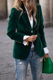 Lapel Collar One Button Blazer - felvior