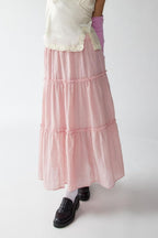 Frill Elastic Waist Skirt