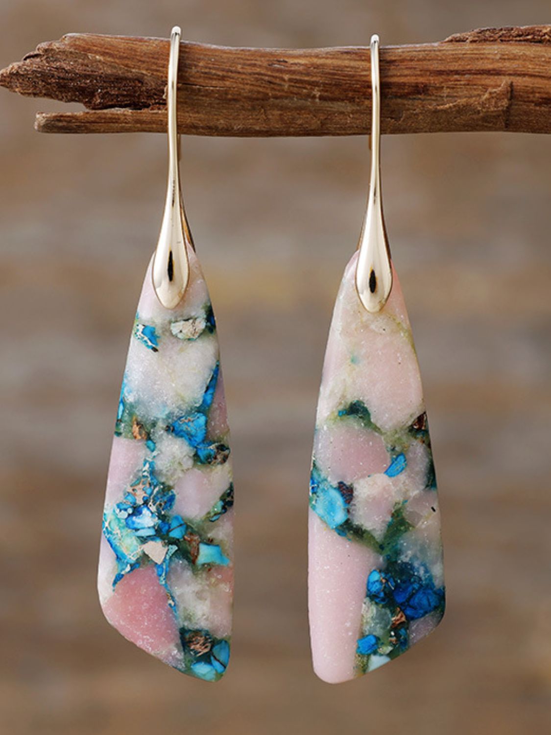 Geometrical Shape Dangle Earrings - felvior