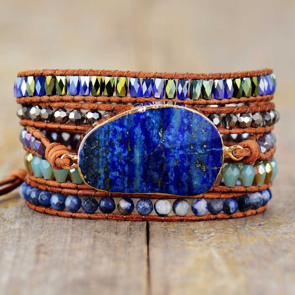 Lapis Lazuli Layered Bracelet - felvior