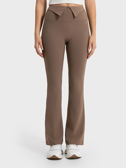 Millennia Wide Waistband Bootcut Sport Pants - felvior