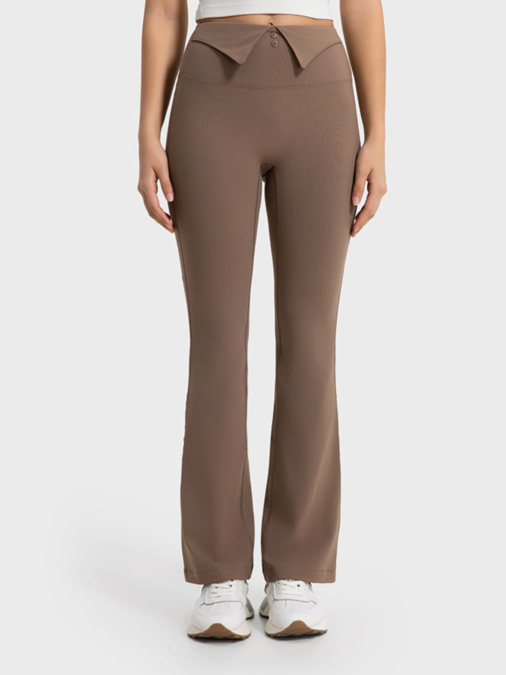 Millennia Wide Waistband Bootcut Sport Pants - felvior
