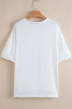 Loose Half Sleeve Hi Low Hem T Shirt